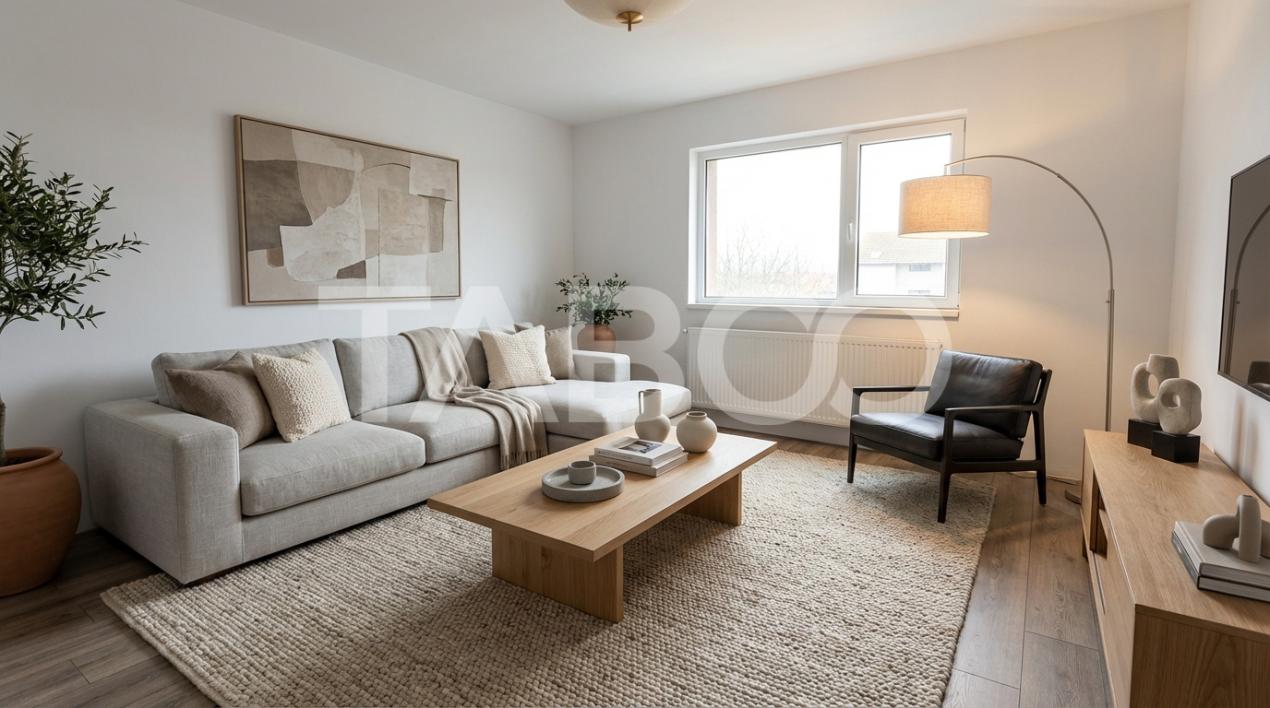 Apartament decomandat 3 camere  84 mpu etaj intermediar Turnisor Sibiu