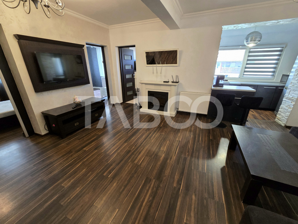 Apartament decomandat de vanzare cu 3 camere mobilat in Turnisor Sibiu