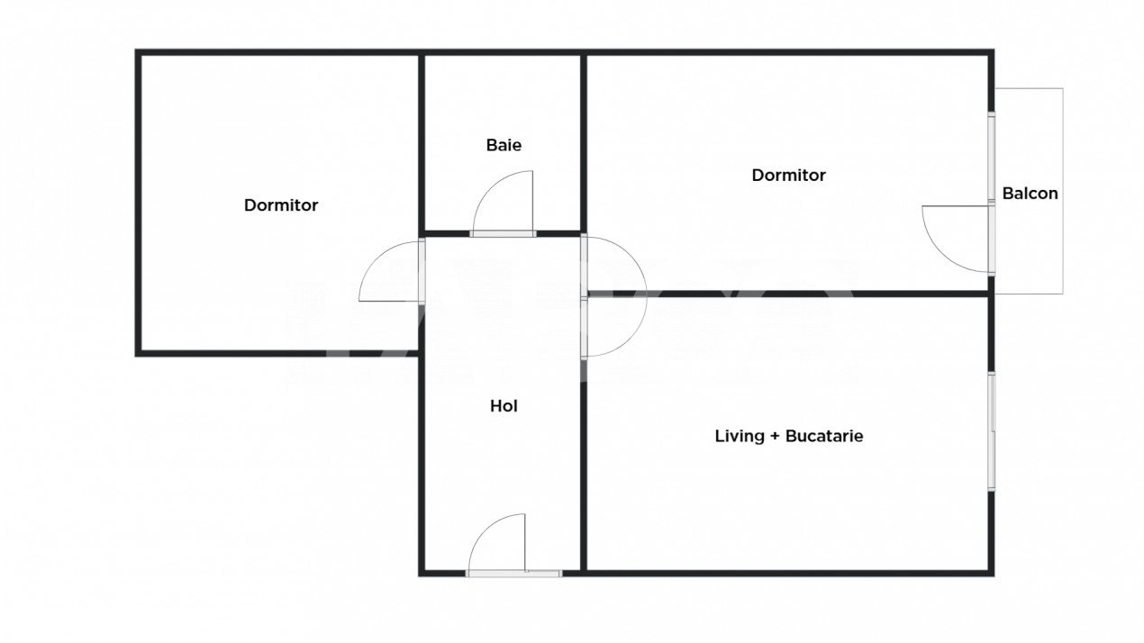 Apartament la cheie - 3 camere geam la baie balcon - etaj 1 - parcare