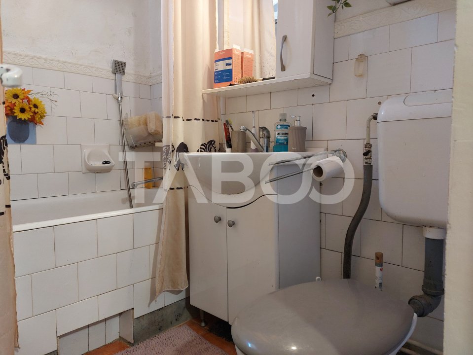 Apartament la curte 3 camere 59 mp pivnita gradina 60 mp Cisnadie