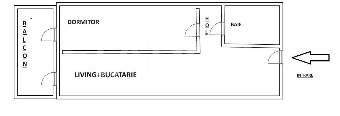 Apartament la etaj intermediar 2 camere balcon si parcare Magnolia