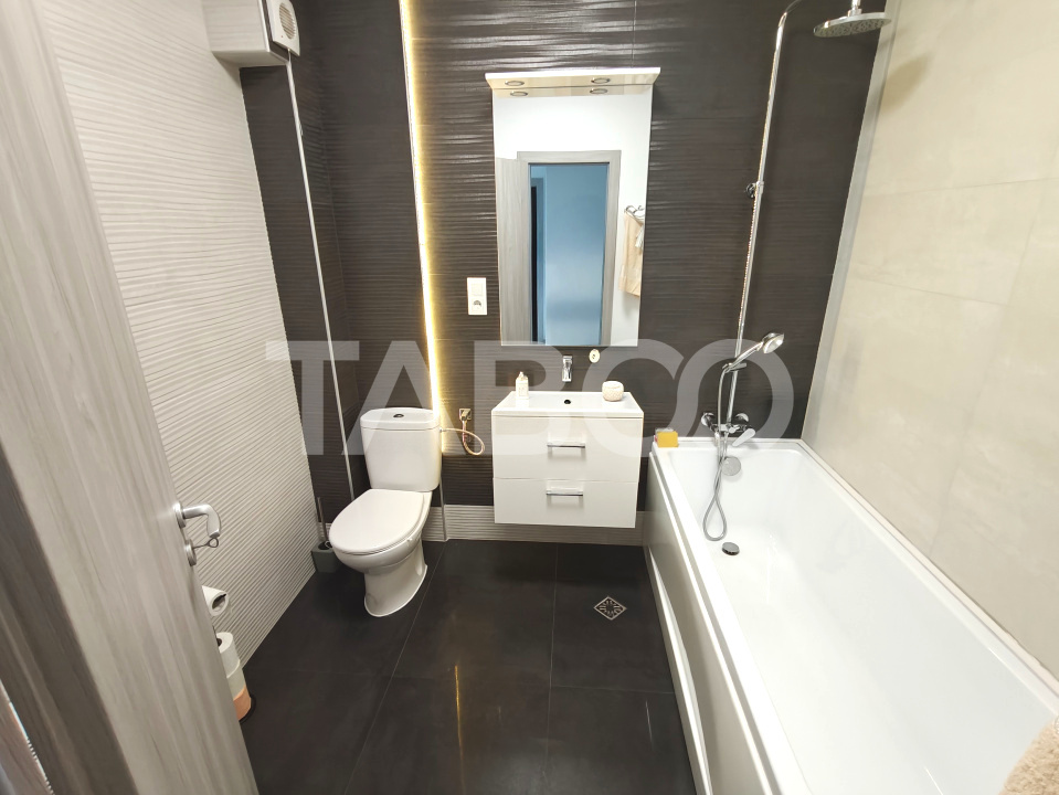 Apartament mobilat cu 3 camere 2 bai - 73 mp - pret pana la 1 August