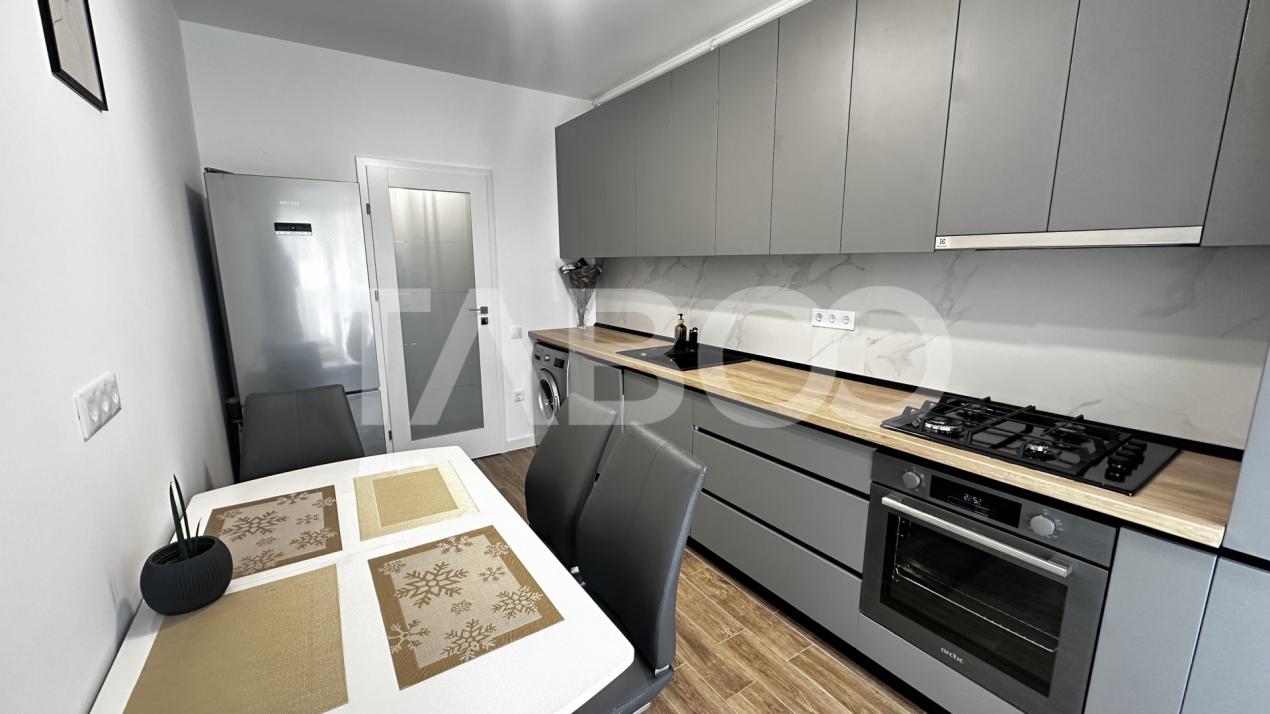 Apartament mobilat utilat 2 camere balcon parcare zona Doamna Stanca