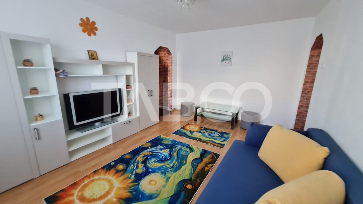 Apartament renovat complet 3 camere balcon etaj 3 Rahovei Sibiu