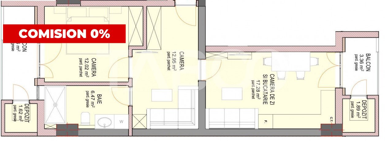 COMISION 0%!! Apartament 3 camere 2 balcoane etaj 2 Sibiu Dna Stanca in Sibiu - Doamna Stanca