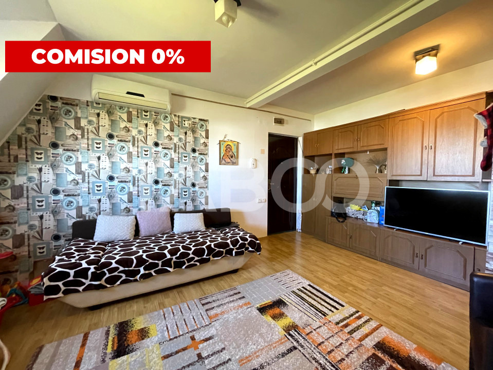 Comision 0% Apartament 3 camere 70 mp mobilat utilat Vasile Aaron in Sibiu - Semaforului