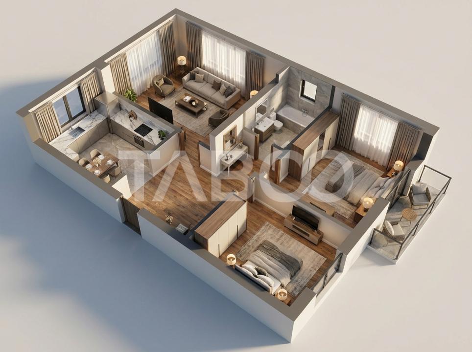 Comision 0-Apartament 3 camere decomandat cu pivnita zona Valea Aurie