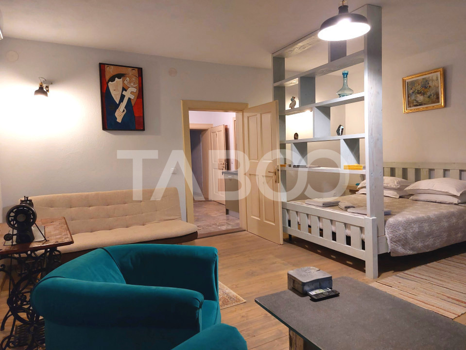 Garsoniede inchiriat la casa camera bucatarie baie langa Lidl Cisnadie