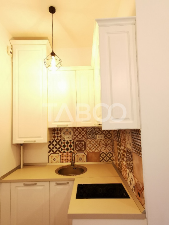 Garsoniera de inchiriat mobilata utilata  modern55 mpu central Sibiu