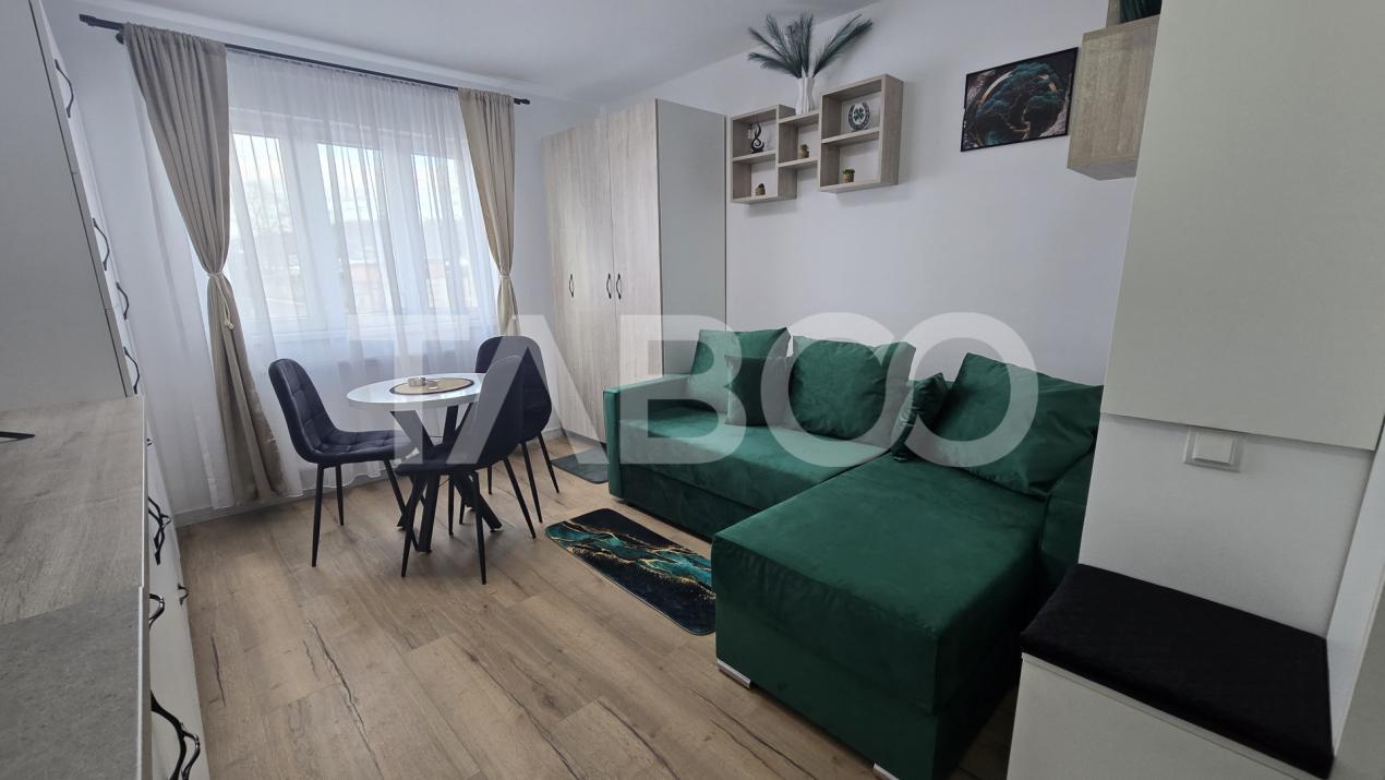 Garsoniera de vanzare mobilata utilata in bloc reabilitat zona Lazaret in Sibiu - Otelarilor