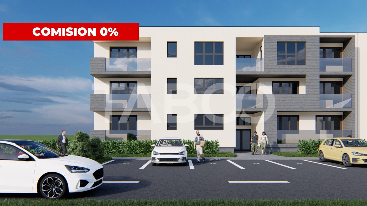 Garsoniera decomandata de vanzare 41 mpu balcon loc parcare Selimbar in Sibiu - Zaharia Stancu